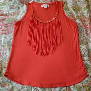 Michael Kors fringe tank top